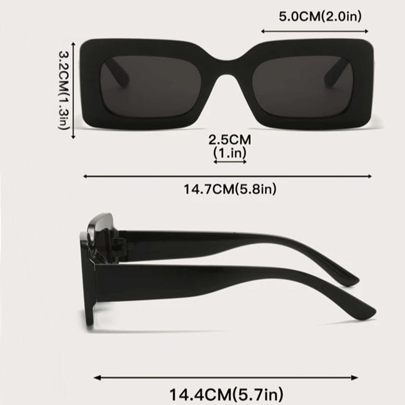 3 Pairs Per Set Square Sunglasses Women Cute Skinny Cat Eye Eyewear Retro Vintage Narrow Cateye Sunglasses Set