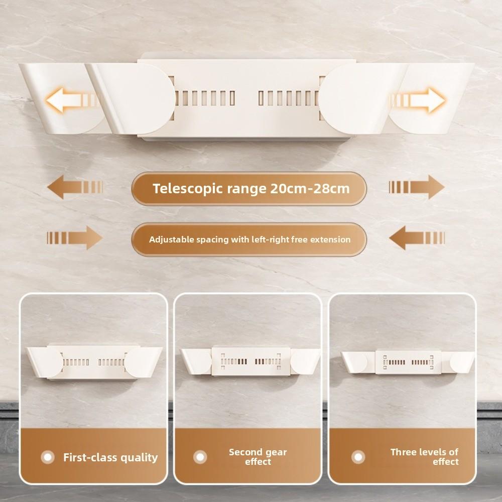 Telescopic Kitchen Pot Lid Rack Multi-functional Kitchen Pot Lid Storage Tool Cutting Board Storage Device Wall-mounted