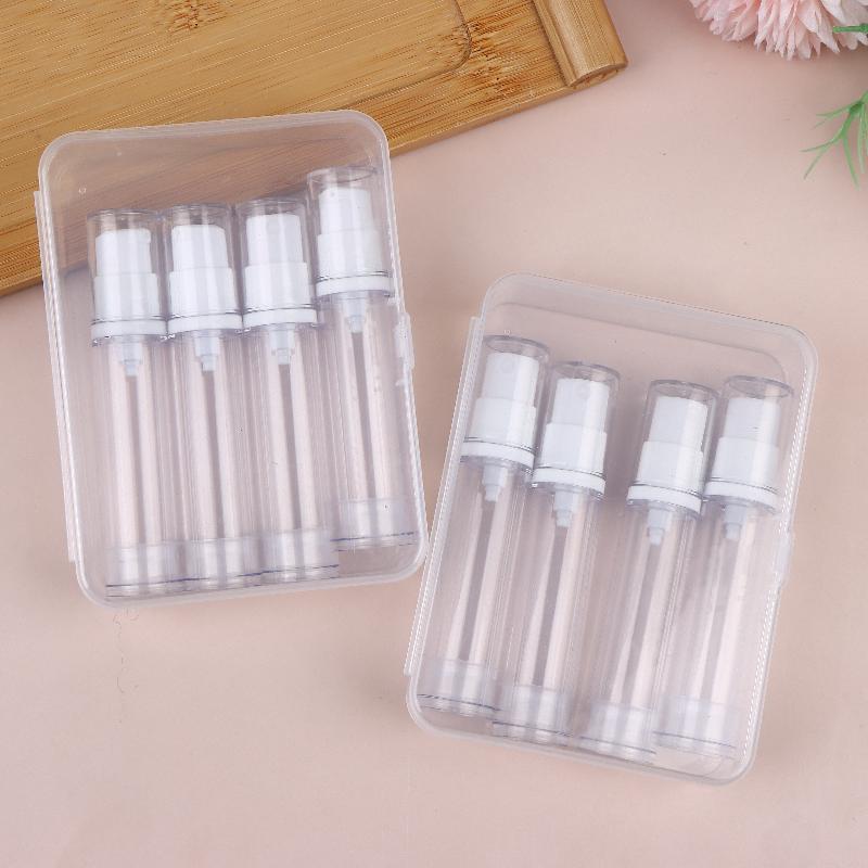 5/10/15ml Airless-Pumpflaschen-Set Tragbar Klar Leer Nachfüllbar Vakuumpumpe Reise Leere Kosmetikbehälter Probenverpackung