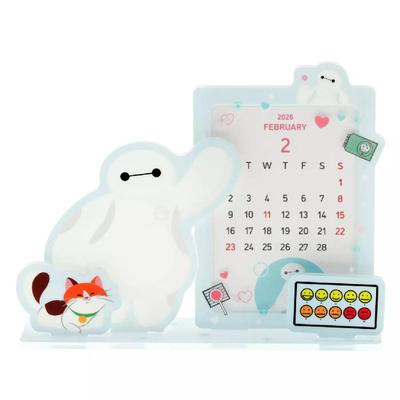 Disney Baymax & Mochi Desk Calendar Acrylic 2026 Japan NEW Disney Store