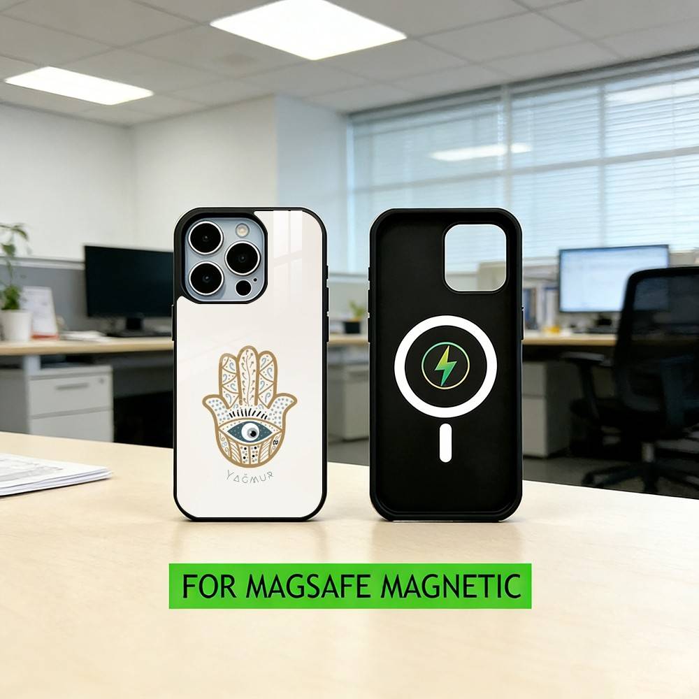H-Hamsa H-Hand-D Phone Case For iPhone17,16,15,14,13,12,11 Plus,Pro Magnetic with Magsafe Wireless Charging