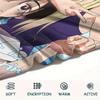 1PC Summer time Rendering Print Flannel Blanket, High quality All Seasons, Home Decor, Warmth and Comfort, Perfect for Christmas Gifts