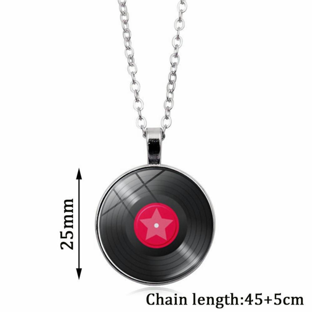 Vinyl Record Pendant Necklace All-match Jewelry for Women and Men