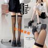 Women's Ultra-Thin Over-the-Knee Black Stockings - Trendy Thigh-High, Mid-Calf Style for Summer