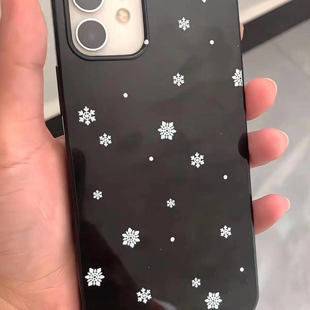 Snowflake Bow Phone Case for iPhone 15/14 Pro Max, 13, 12, 11 Pro, XR/XS/8 Plus