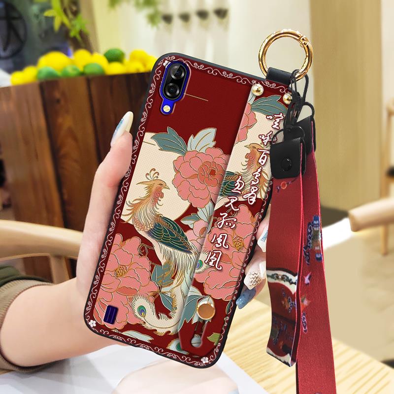 Kickstand Chinese Style Phone Case For Blackview A60 Shockproof Durable Silicone Ring Back Cover Fashion Waterproof