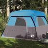 VidaXL 4-Person Blue Waterproof Cabin Camping Tent, Tent, Camping Shelter, Garden Shelter, Garden Tent, 94543