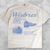 Walross Vintage 90er Grafik T-Shirt, Retro Arktisches Tier Tee, Meeresleben Biologie Shirt, Lustiges Ozeanliebhaber Geschenk, Y2K Natur Ästhetik Oberteil
