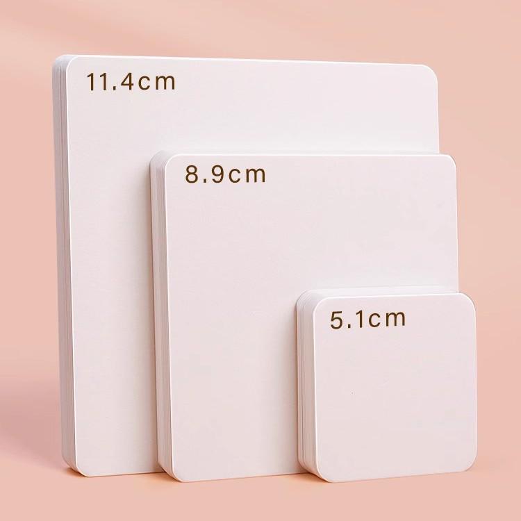 300g Watercolor Postcard Paper - Thick, Medium Rough Texture, Wood Pulp, Square, Blank Cardstock for Painting and Drawing