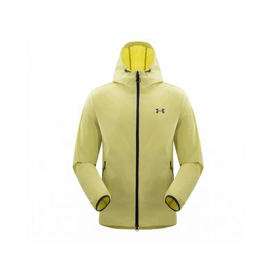 Under Armour SS25 Camping Series Lightweight Breathable UPF80+ Sun Protection Hooded Long Sleeve Jacket Unisex Jackets Yellow Green 15236122-0143