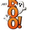 Decorative Hanging Sign Halloween Boo Ghost Sign, Wooden Door Hanger Cute Retro Decor Witch Hat for Front Wall Festival Celebration