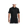 Under Armour Striped Golf Polo Shirt Men Tops Black 1351130-001