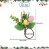 Easter Egg Napkin Ring Easter Simulation Eucalyptus Napkin Holder Rustic Dining Table Decoration Suitable for Easter Home Decor