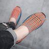 Sneakers Estive da Uomo Nere Treccia Spiaggia Morbide Leggere Scarpe Sportive Casual Tessuto Traspirante Slip on Ballerine