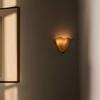 American Retro Vintage Skirt Series Glass Wall Lamp with Colored Berry and French Shell Design for Living Room or Bedside