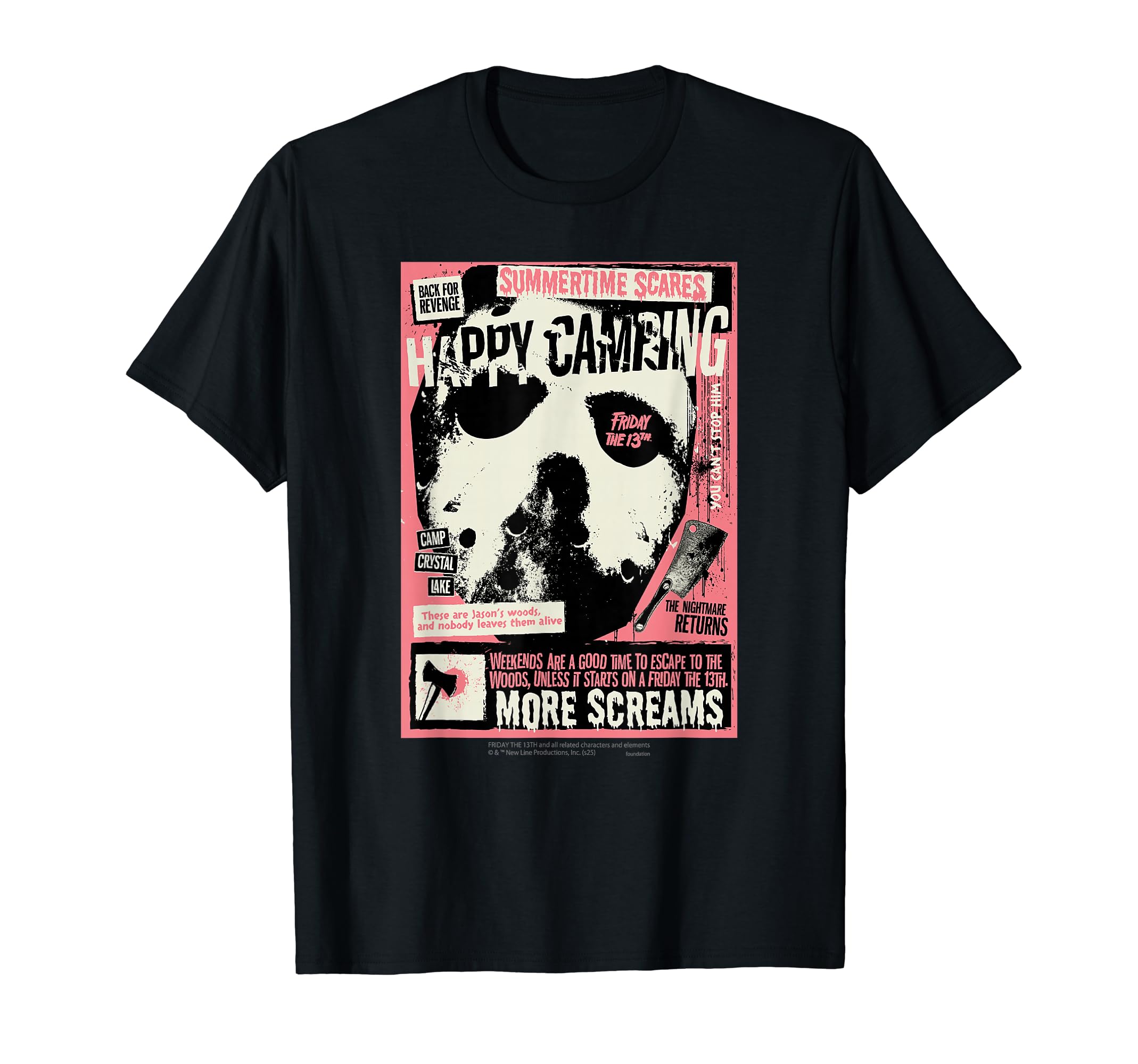 Friday the 13th / Jason / Horror movie / Poster T-shirt