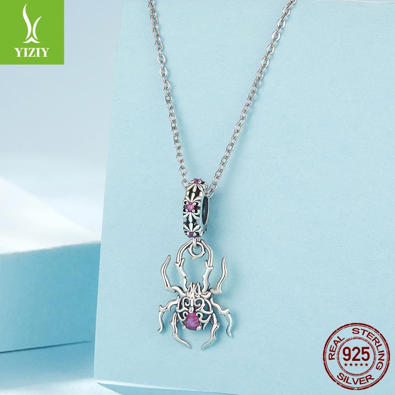 Pandantiv Păianjen din Argint Sterling 925, Mărgele Brățară DIY cu Mărgele Accesorii Farm Vânzări Directe