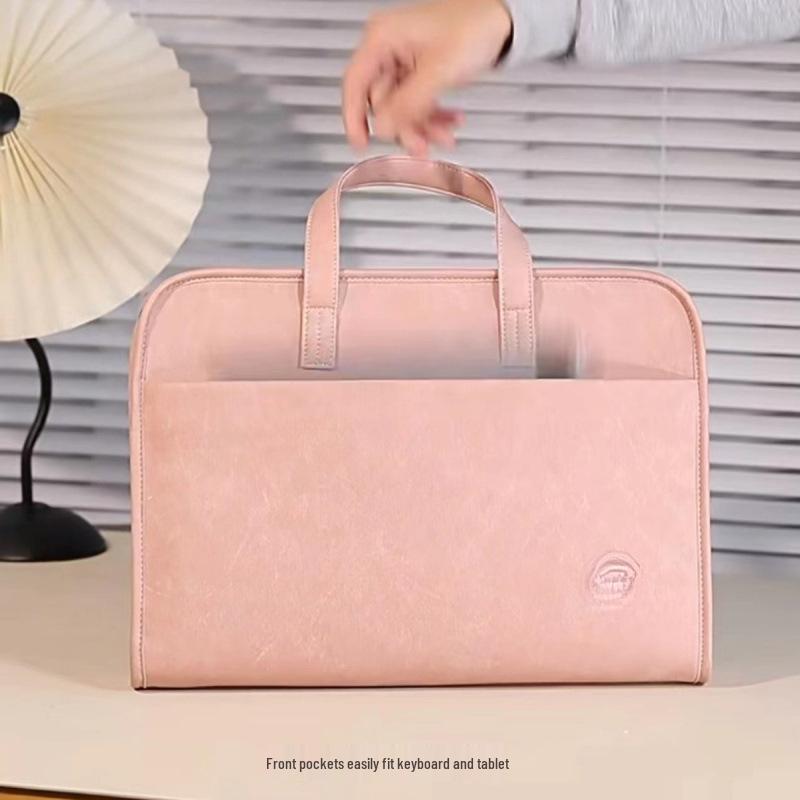 Ударопрочная сумка через плечо Zhuangzi для ноутбука Apple - Утолщенная и стильная для мужчин Thickened - Khaki (with handle strap + shockproof)