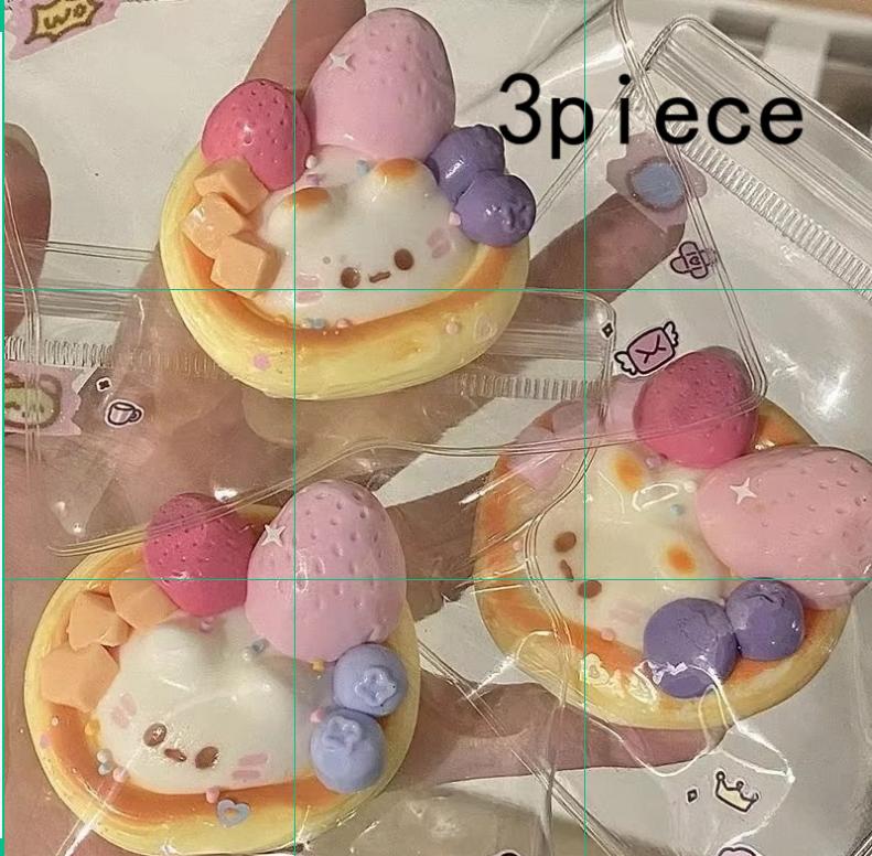 Cartoon Decomprekawaii Egg Tart Antistress Foot Squishy ToyFidget Squeeze Toy Mochi Squishy Stress Fidget Toys