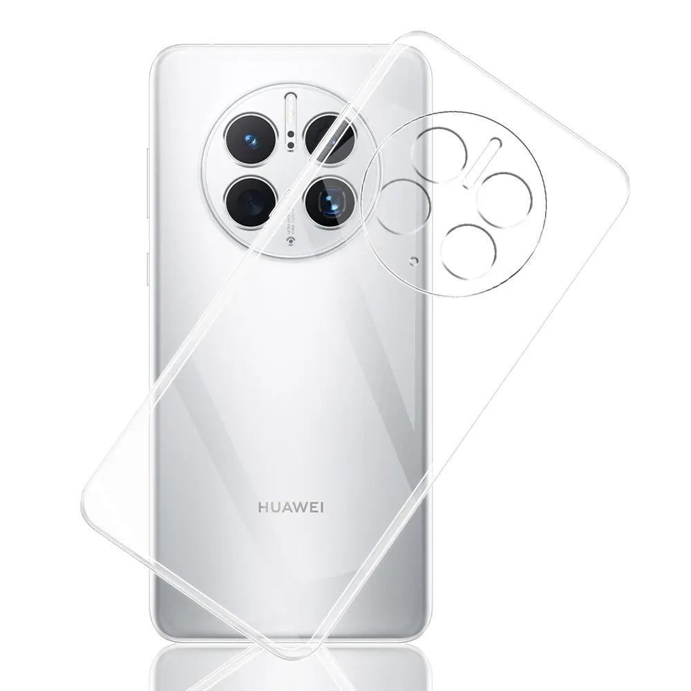 For Huawei Mate 50 Pro Case Clear Silicone Soft TPU Back Cover For Huawei Mate 50 Funda For Huawei Mate 50 E Transparent Coque