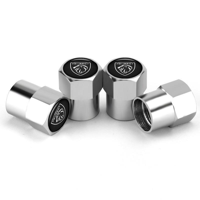 4pcs 6 Colors Wheel Tire Rim Valve Stem Caps Covers For Peugeot 208 3008 407 307 206 301 408 5008 308 2008 207 508 Accessories