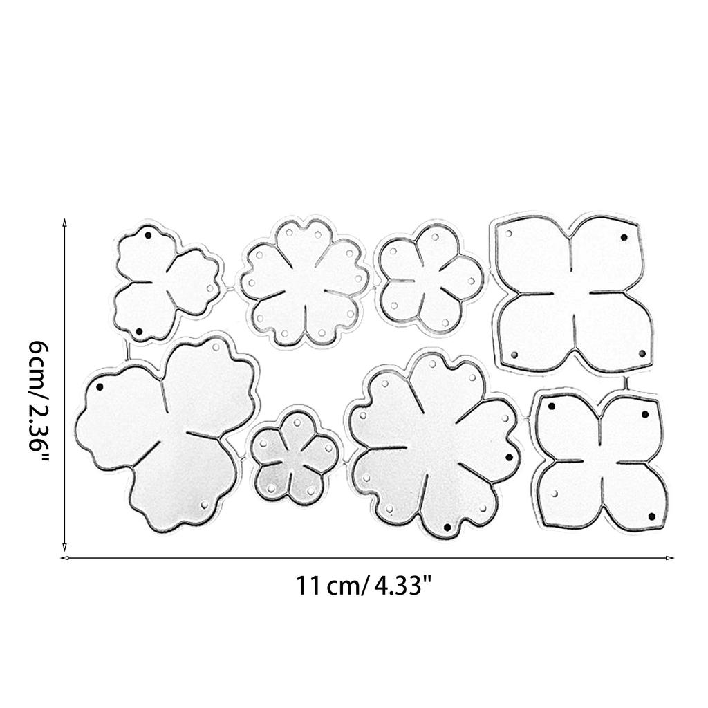 Blumenprägung Stanzformen Florale Stanzteile Schablone für Karten Hochzeitseinladungen DIY Scrapbooking Fotoalbum