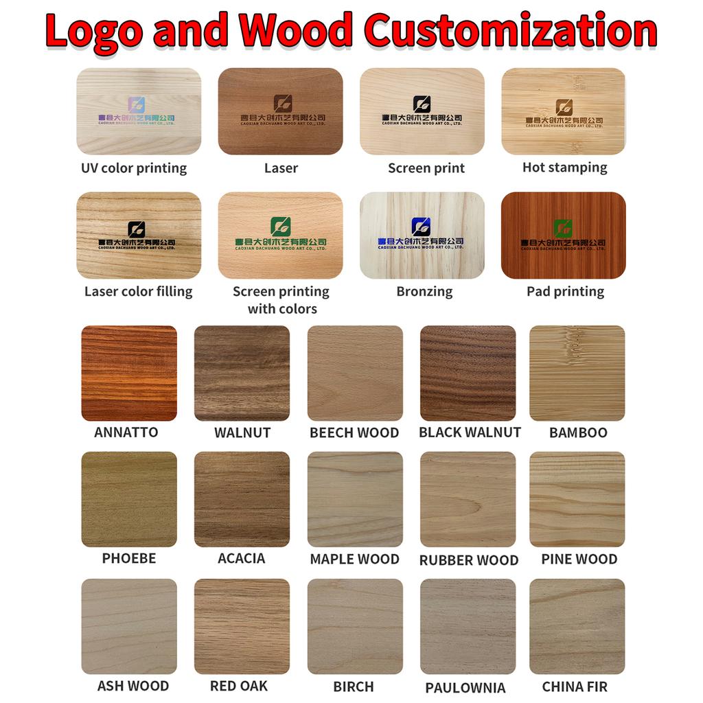 Customizable Solid Unfinished Wood Storage Box Painted Art Style  Different Shape Home-Themed Wooden Gift Box