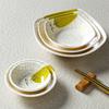 Chinese Style Melamine Sauce Dish Spice Vinegar Soy Oil Bowls Imitation Porcelain Plate Table Decoration Container for Hotel