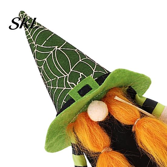 Decorative Halloween Witch Dolls Faceless Doll Ornaments, Gnome Decorations, Cute Cloth Unique Table Ornaments Plush for Home Decor Party Atmosphere