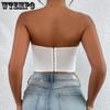 Lace Fragmented Flowers Embroidered Top Trend Have Cash Less  Navel Exposed Breastplate Undergarment Covering The Chest and Abdomen Tops