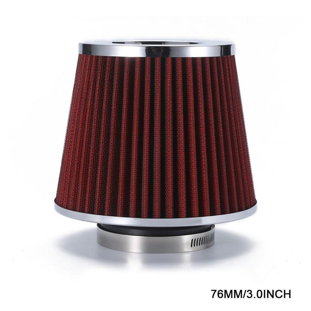 High Flow Intake Kit Cone Air Filter Adapter Cold Car Filters Racing 3" 3.5 4inch Sport System Performance Box 76MM 89MM 101MM