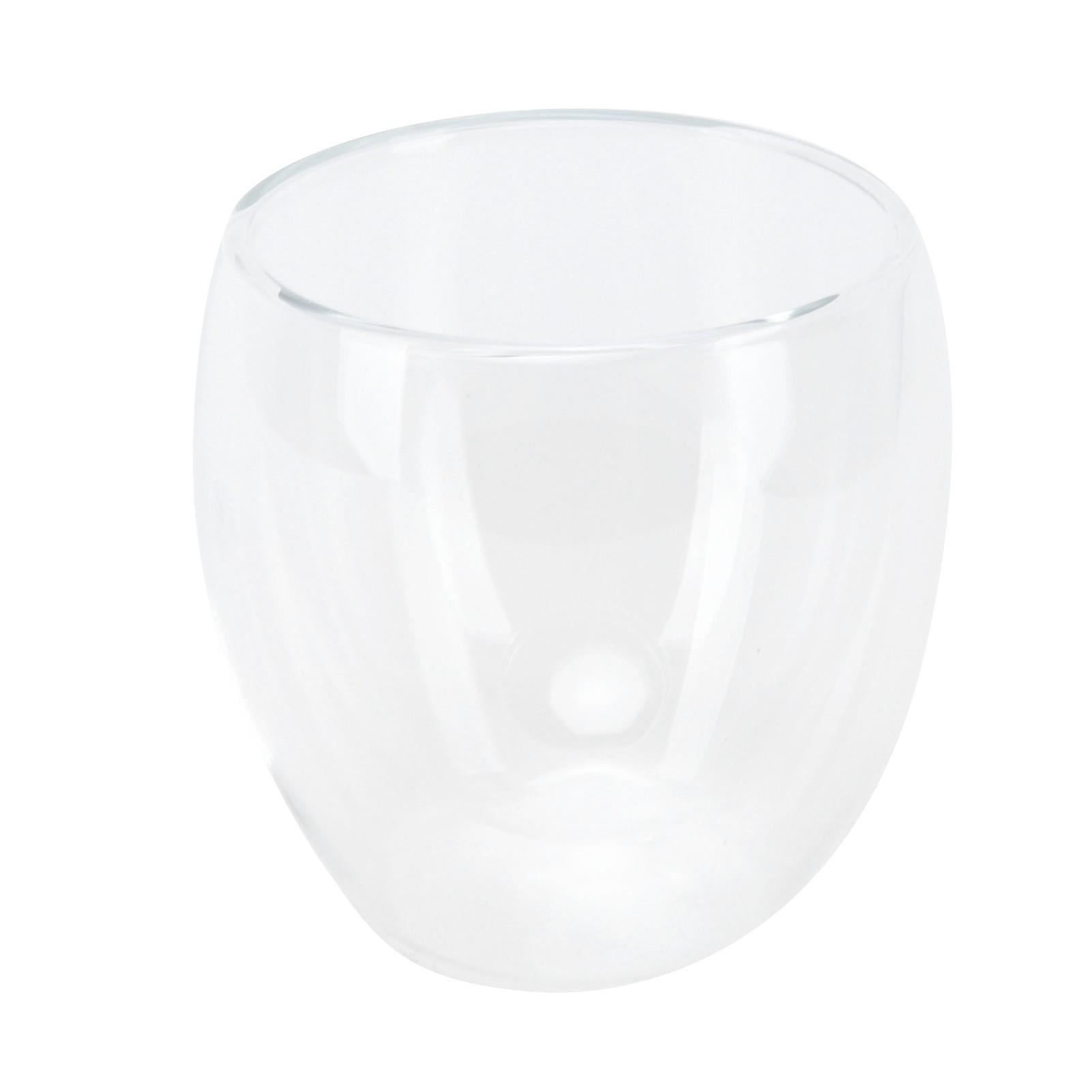 

2 Layer Transparent Milk Mug Cylindrical Heat Resistant Coffee Cup for Beverage Home Type 1