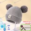 Winter Baby Hat 0-12 Months Newborn Double Layer Warm Infant Cap for Boys Girls Autumn Winter