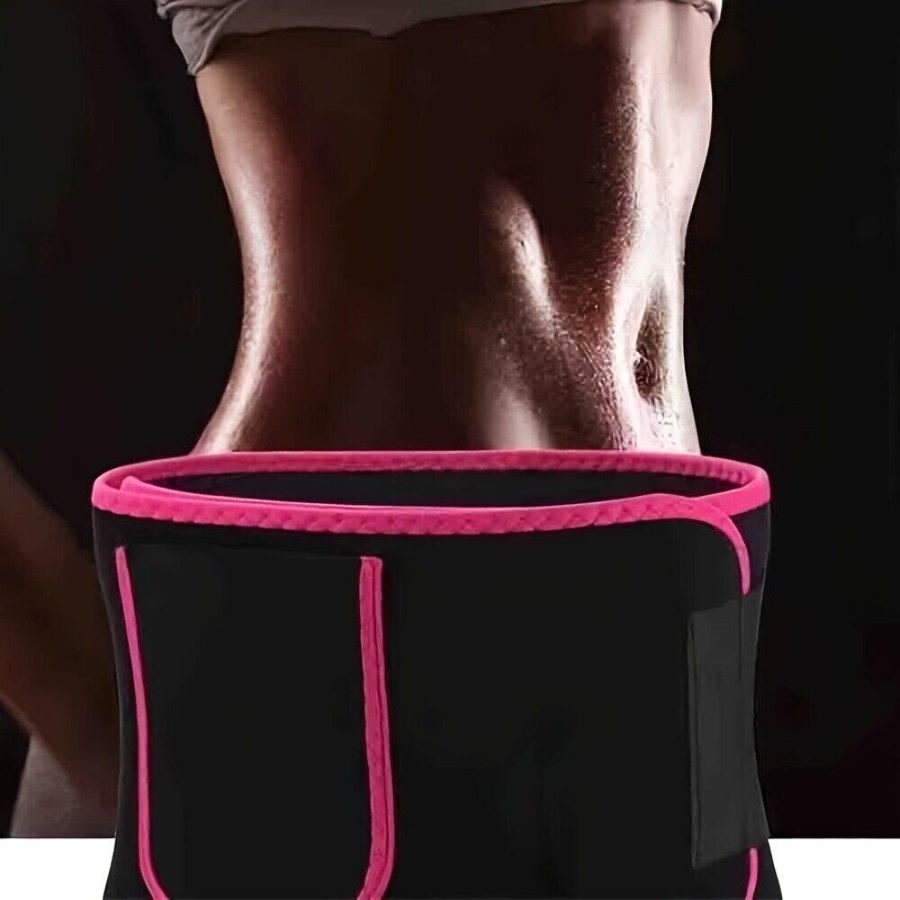 New Silver Ion Slimming Sweat Belt Elastic Adjustable Waist Tummy Trimmer Fat Burning Sports Body Sculpting Belt Men And Women