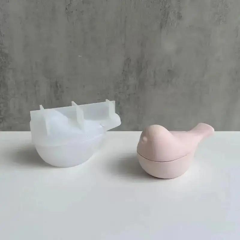 DIY Bird Resin Mold Bird Accessory Storage Box Mold Household Gypsum Ornament Storage Tray Molds Kitchen Baking Chocolate Mould