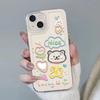 Cute Graffiti Mobile Phone Case Suitable For IPhone12/13/14/15 Female Fashion Pattern Transparent Silicone Mobile Phone Case