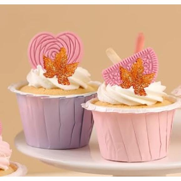 Leaf Mold Silicone Leaves Fondant Molds,Tree Leaves Mold for Cake Decoration,Maple Leaf Candy Molds,Cupcake Topper,Polymer