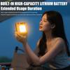 Hand Crank LED Camping Lantern Rechargeable Tent Light with Stand Camping Light for Outdoor Emergency Lamp