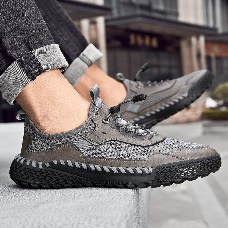Summer Men's Sneakers Breathable Casual Shoes Men Comfortable Loafers Mesh Shoes Outdoor Walking Sneakers