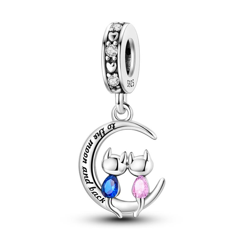 Marine Organism Seriescopper Charms Pendants Fit Original Pandora Bracelet Diy Beads Shell Pearls Conch Moon Star