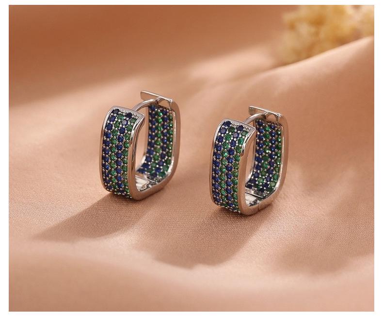 High-End Light Luxury Zircon Ear Cuffs: Eco-Friendly Fashion Earrings for Women