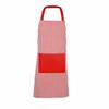 Polyester Chef Apron Striped Pattern Chef Costume Set Fashion Costume Apron  Optional Accessories