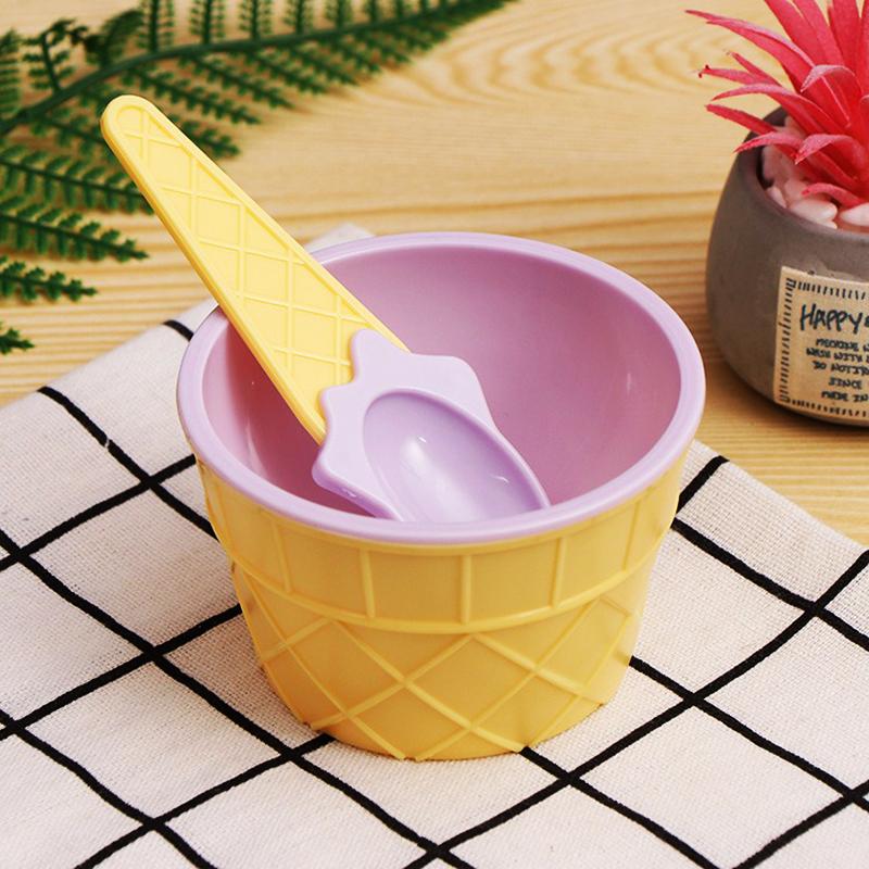 Ice Cream Bowl And Spoon Set Summer Essential Christmas Party Ice Cream Mold Bowl Spoon Kitchen Supplies Kitchen Tools