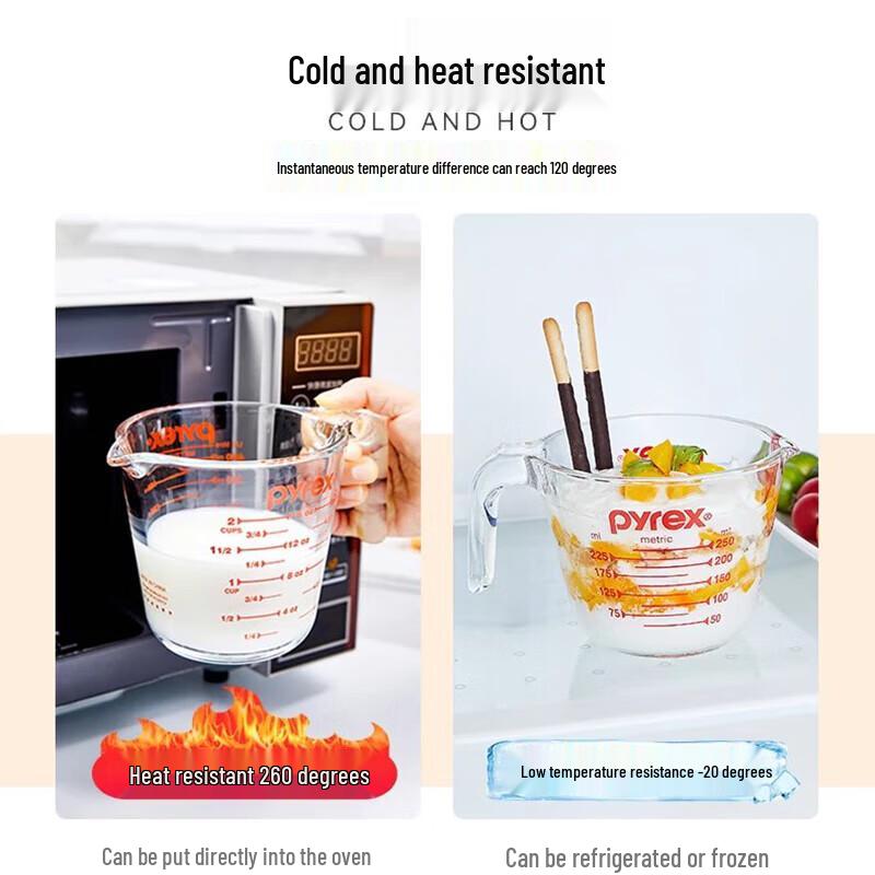 PYREX Heat-Resistant Glass Measuring Cup Set