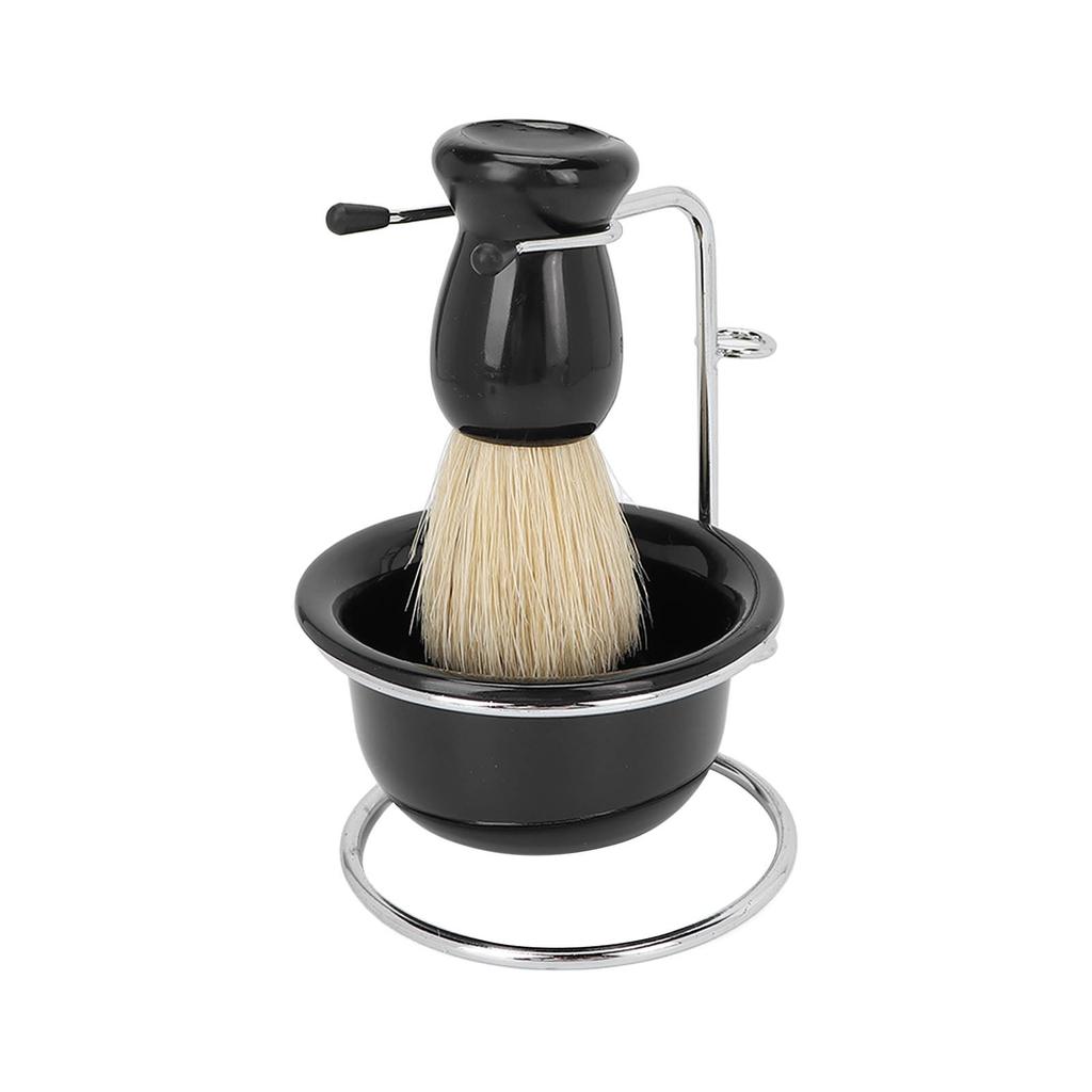 3-teiliges professionelles manuelles Rasierpinsel-Set Bartrasierpinsel Schale Sicherheitsrasierständer-Set