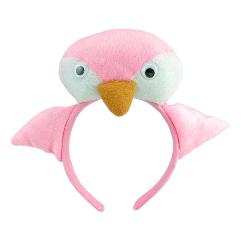 Cute Stuffed Animal Shape Hairband Women Spa Wash Face Makeup Skincare Headbands for Photography Halloween Hairband
