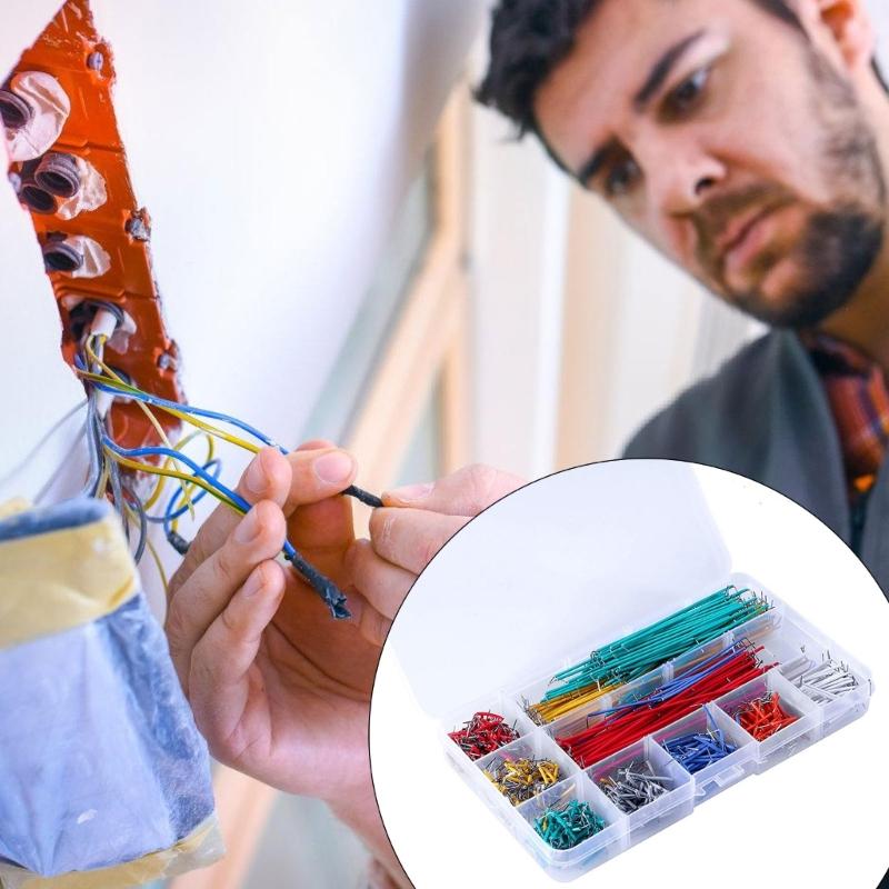 Pack Of 140 Jumper Wire Jumper Cable set for Breadboard Use Assorted Lengths From 2mm To 125mm for Electrical Projects