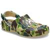 A BATHING APE x Crocs Classic clog camouflage print comfortable and versatile hole shoes for men and women in brown