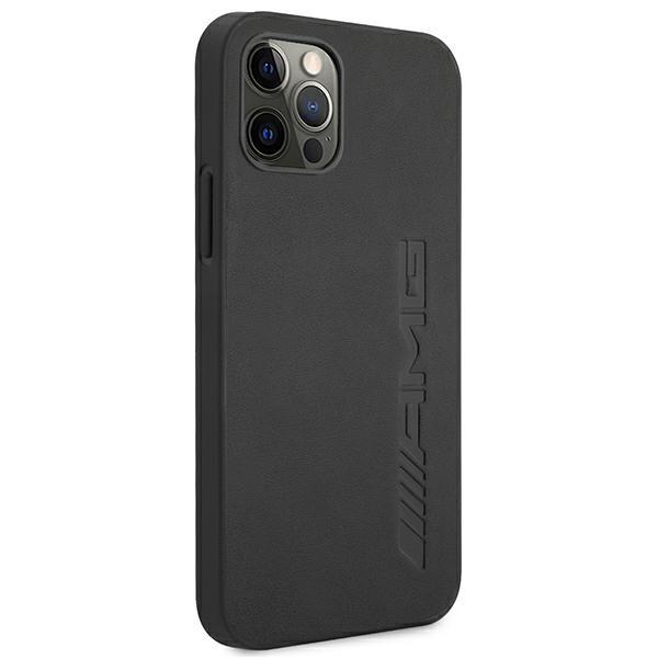 Etui do iPhone 12 Pro Max AMG Skórzane Czarny