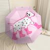 1PC Dalmatian Rainboots Umbrella-8-Rib Reinforced Portable Folding Travel Suitable for All Seasons Outdoor Daily Use-J329